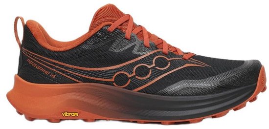 Saucony Peregrine 16 heren Zwart/Roest