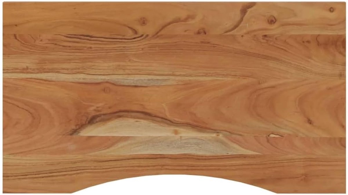 Bureaublad 90x50x2,5 cm rechthoekig massief hout acacia