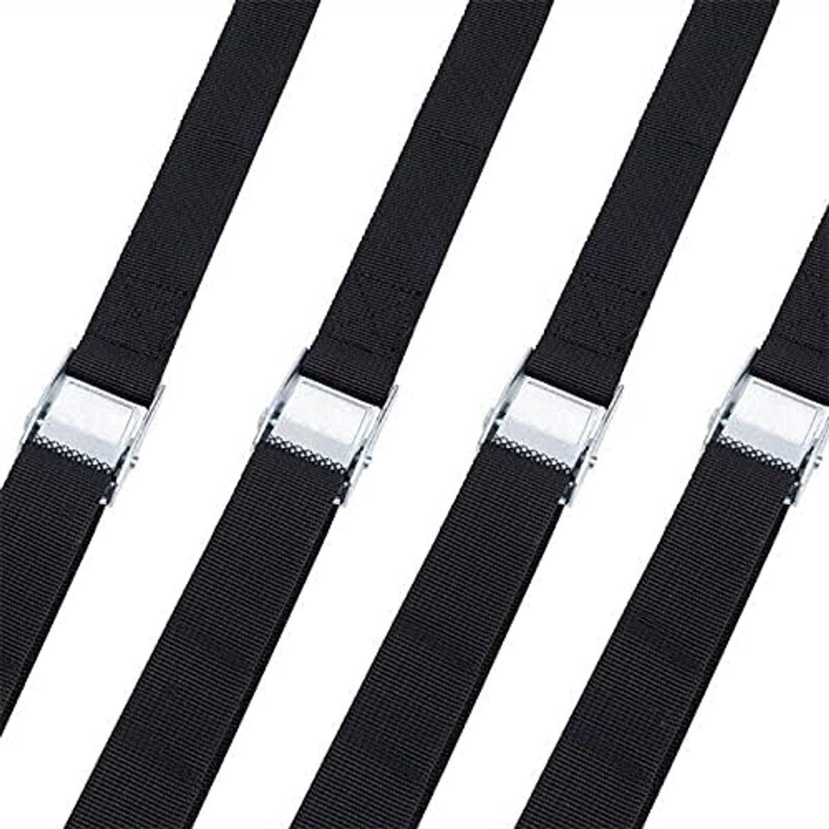 riemen Bindbanden, 4 pack 38mm x 2 m spanriemen sjorpende bandjes ladingsbanden met verstelbare camgesp voor fiets