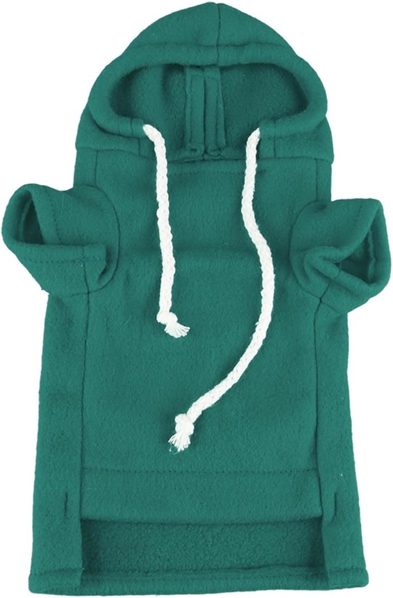 Fret Kleding Dikke Turtleneck Trui met Hoed voor Huisdieren, Warme Pullover met Mouwen, Maat M, Ideaal voor Winterse Avonturen