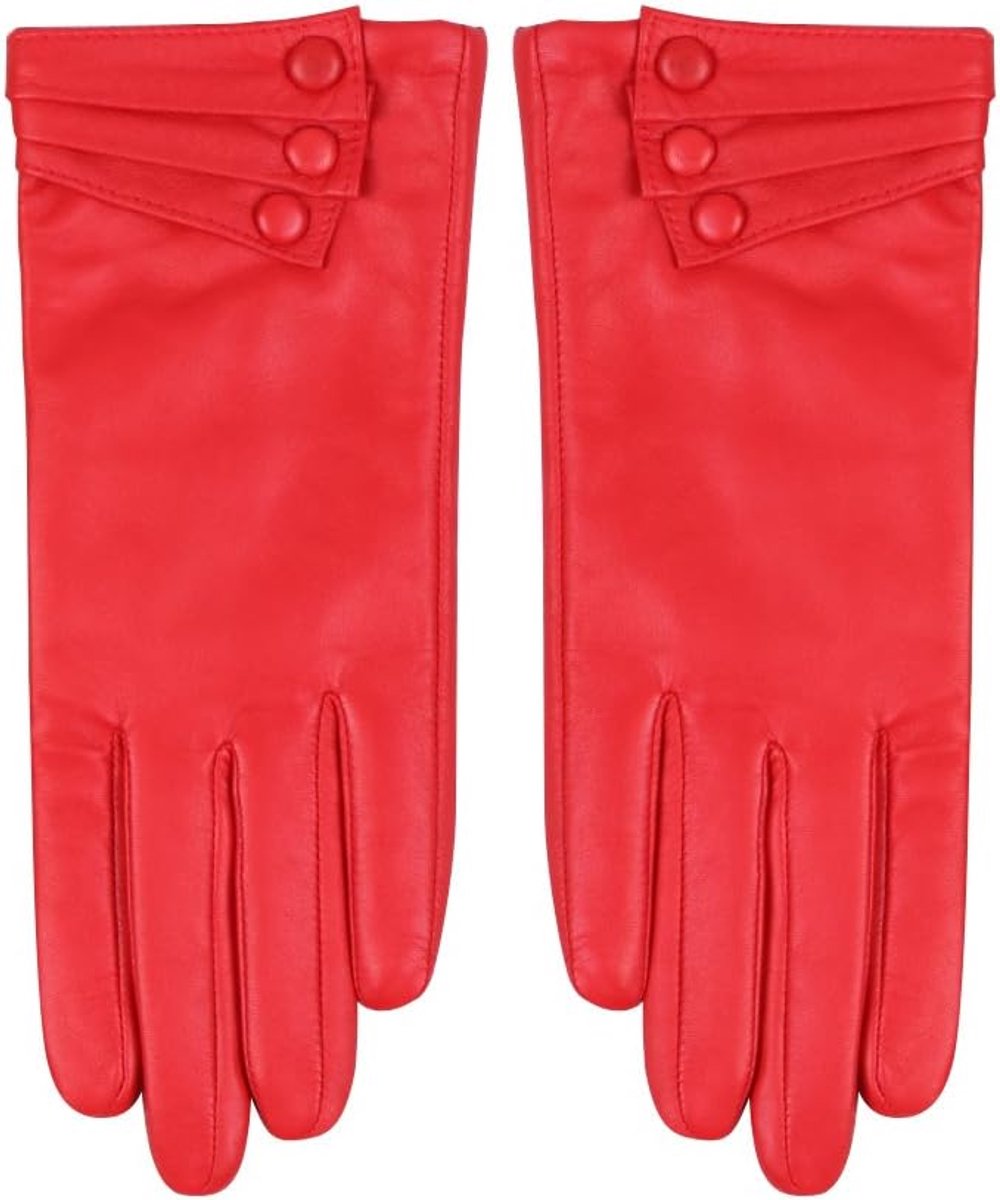 Handschoenen warme voering winter knop decoratie lamsvel voor vrouwen