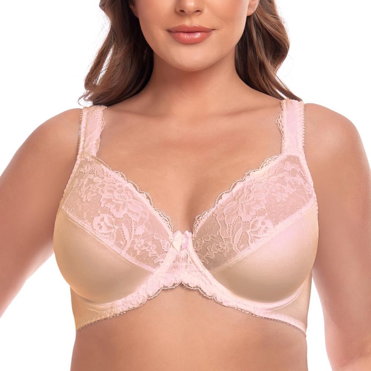 UK Dames Super Plus Size Volledige Dekking BH Niet Gewatteerde Onderdraad Minimizer BH's