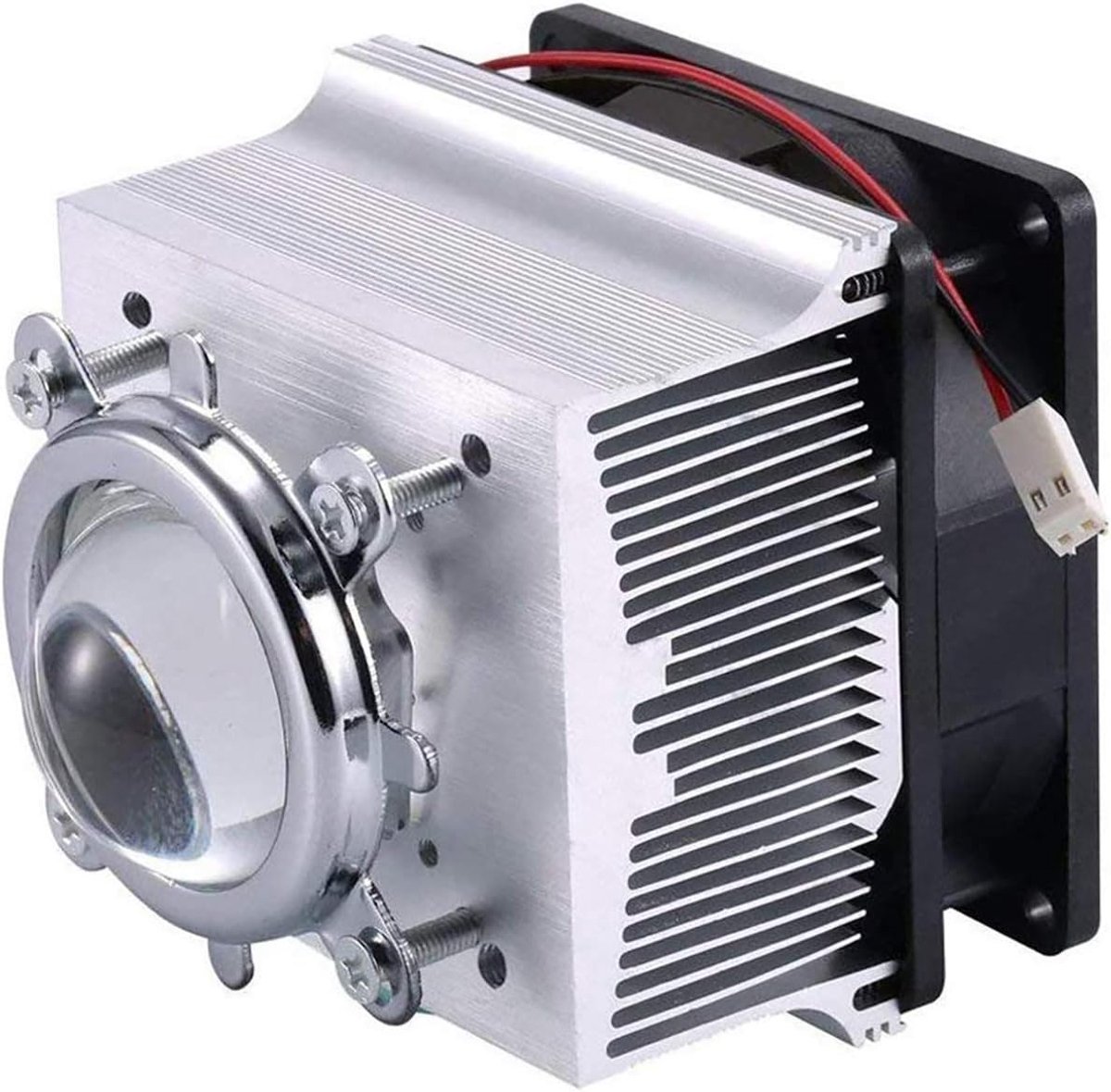koellichaam koelventilator 44 mm lens 120 graden voor 50W 100W LED chip verlichting