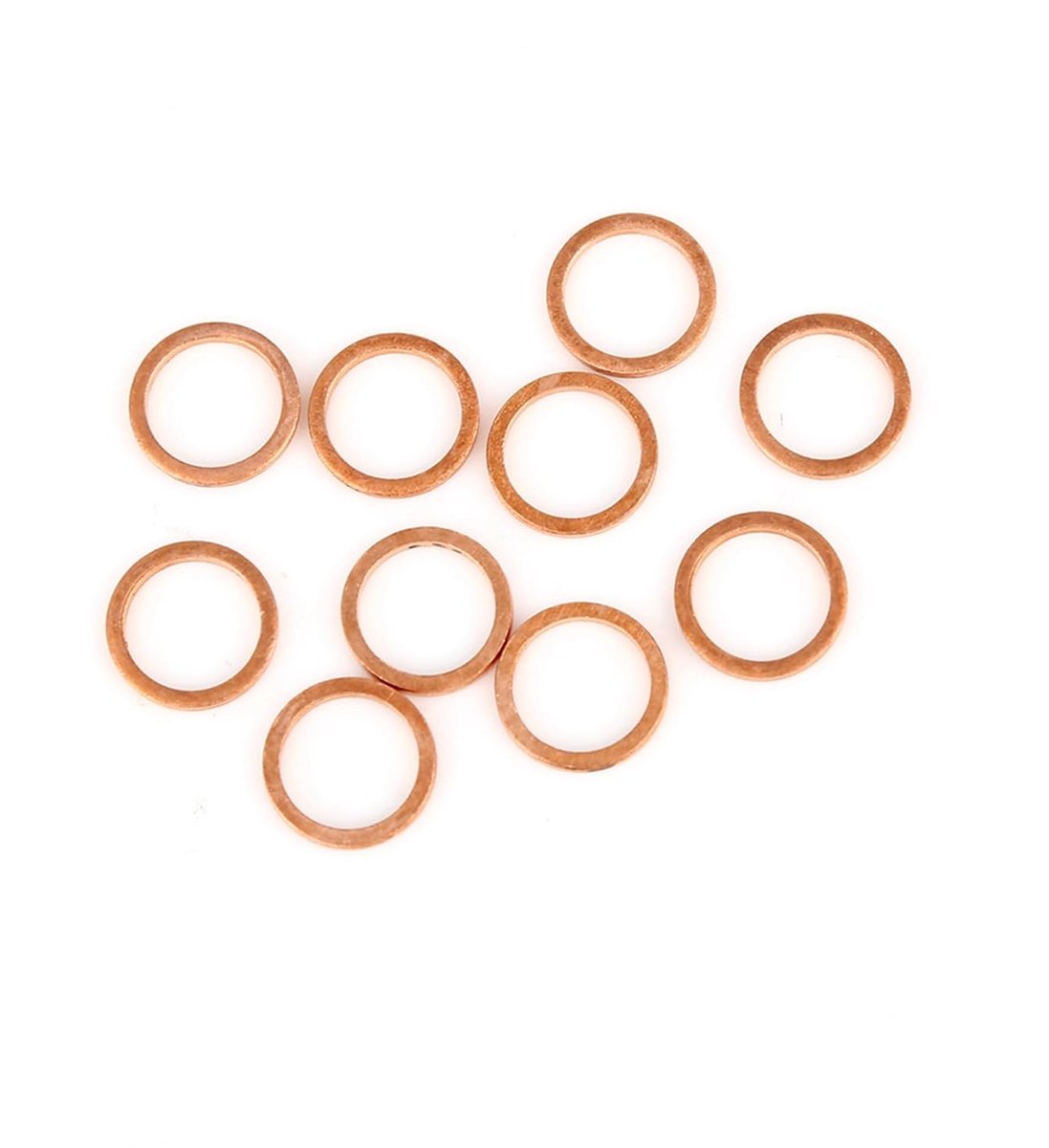10 stuks koperen ring platte afdichtring voor auto 10 x 13 x 1,5 mm artikelvervanging