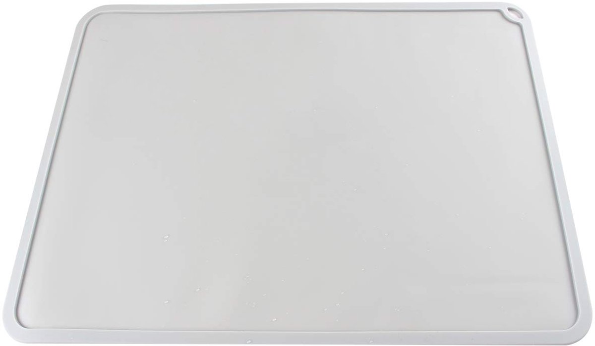 Siliconen slap mat 410 x 310 mm / 16 x 12 inch reiniging of overdracht van hars ter bescherming van het werkblad voor Photon Eleg Mars Wanhao voor accessoires 3D-printer - grijs
