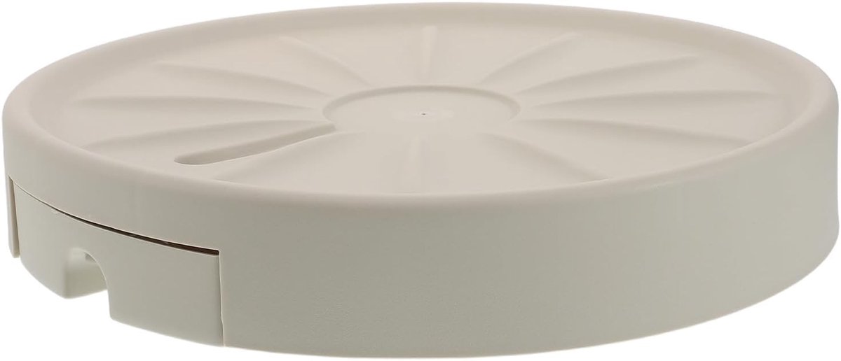Plantenbak Caddy met Zwenkwielen Zware Ronde Pottenroller Beige Plantenwagen voor Binnen Buiten Tuin Stevig Draagvermogen Eenvoudig Te Verplaatsen