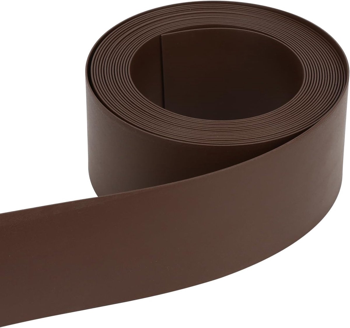 Scheidingsstrip, tuingazonrand, lengte 25 m, bruin, hoogte 10 cm, weerbestendig en uv-bestendig, dikte 2 mm, 2 stuks