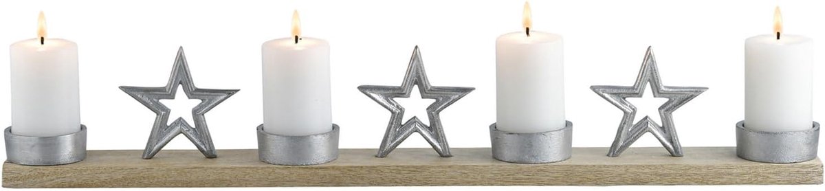 Decoratie: adventskrans, kandelaar, kerstversiering Calistro