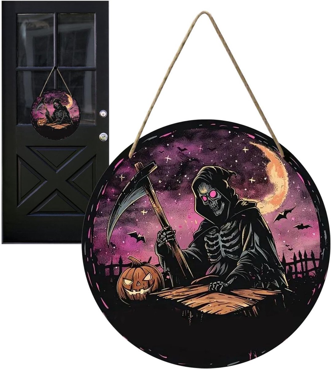 Halloween Decoratie Bord Pompoen Hanger voor