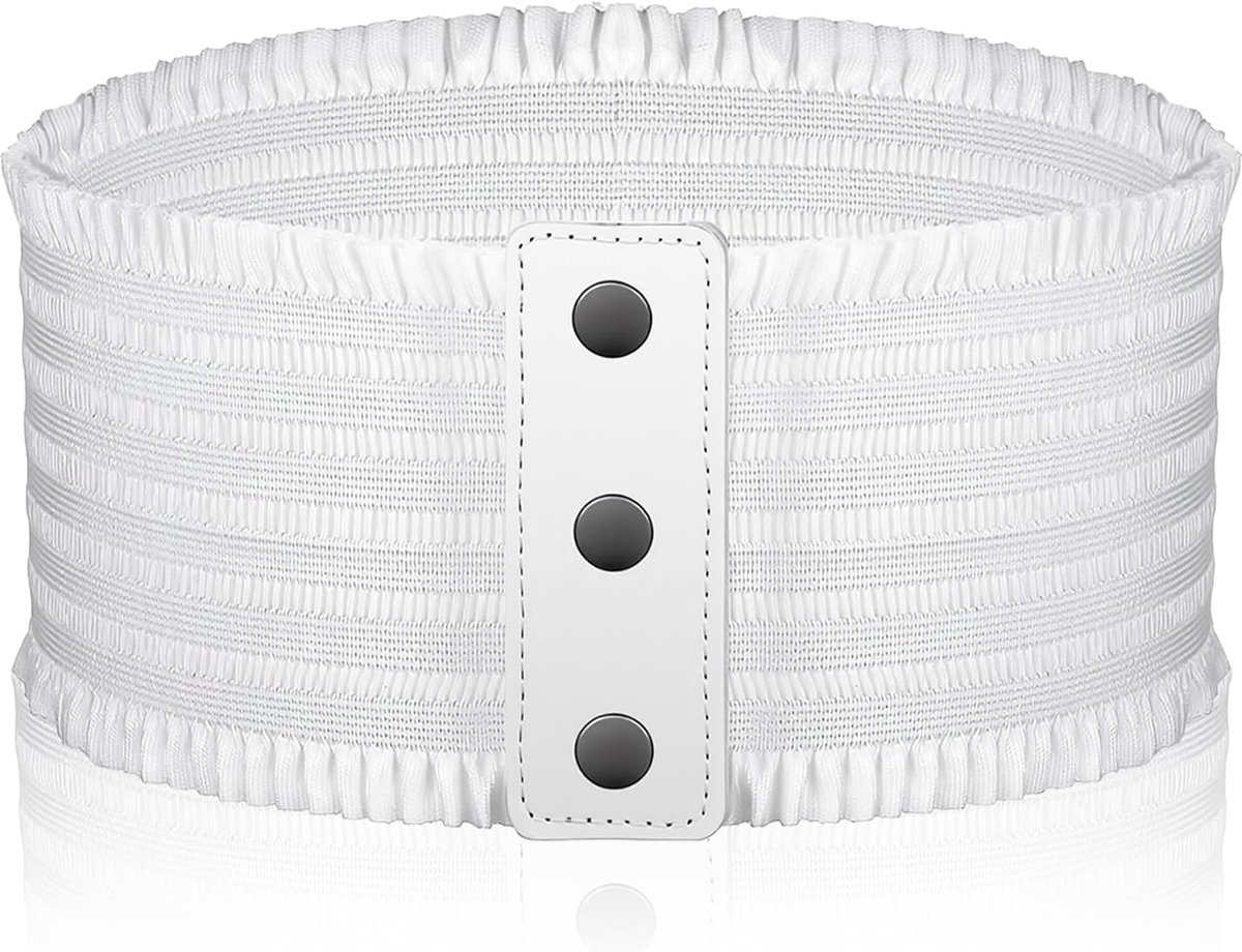 Dailygoods- Tailleband Brede Elastische Riem - Dames - Drukknop - Korset - PU/Nylon/Polyester - Geschikt voor Taille 68-100 cm