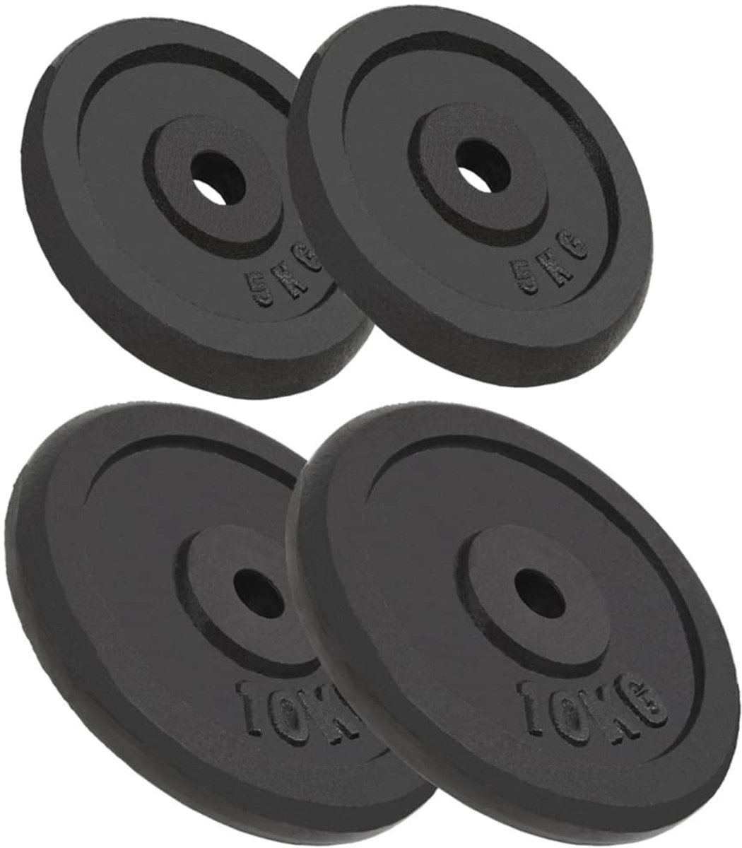 4 stuks gietijzer 30 mm gat 10 kg 5 kg set