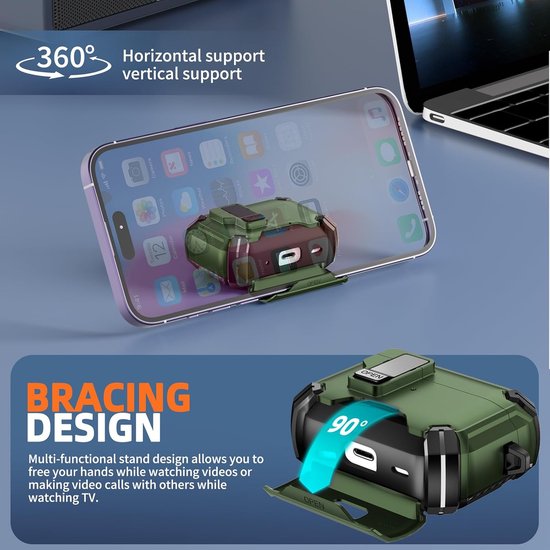 For AirPods Pro 3 Case, Auto-Locking-Army — afbeelding 5