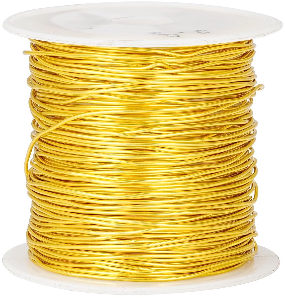 Draad, aanslagbestendig, dikte 20 gauge /0,8 mm, draden voor het maken van sieraden, spinnen en knutselen (goud)