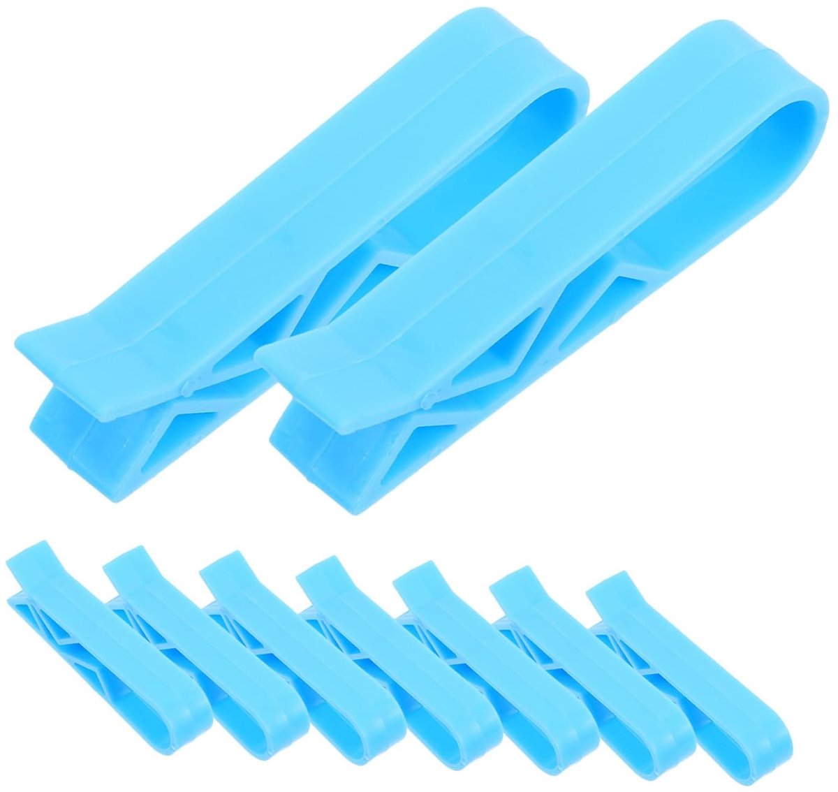 kunststof, robuust, voor huishouden en horeca, 100 stuks, vuilniszakhouder, clips, bevestiging voor afvalzakken, antislip