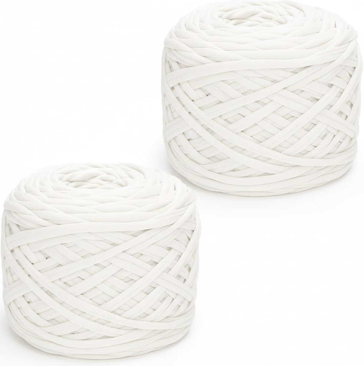 2 Pack Chunky T-shirt Yarn (wit)