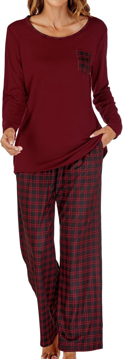 Pyjama dames lange mouwen pyjama dames lange set loungewear pyjama nachtkleding lange nachtkleding