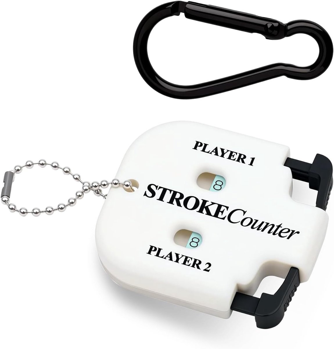 Golf Counter voor 2 Spelers - Resultaatindicator met Sleutelhanger en Karabijnhaak - Handtelling voor Golf en Doelman - ShopVlot