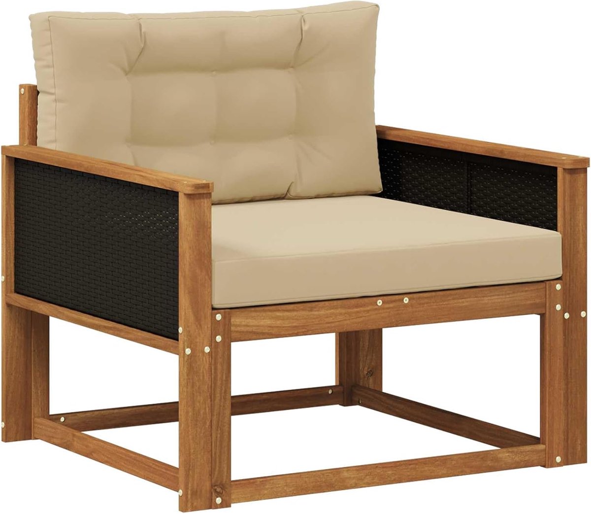 Middenbank, tuin lounge zitmeubel, bruin