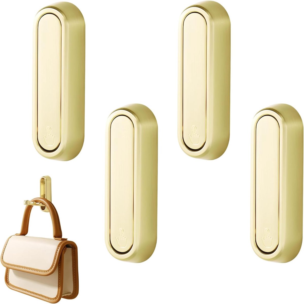 Dailygoods- Wandhaak - Vouwbare Wandhaak - Wandhaken voor Keuken/Badkamer - Wandhaken zonder Boren - Wandhaak met Modulaire Systeem - Roestvrij Stalen
