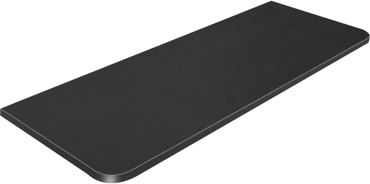 Wandtafel, klaptafel met wandplaat, computerbureau, eettafel, keukentafel, bartafel, wandtafel, bartafel, wandtafel (80 x 50 x 1,6 cm-zwart)