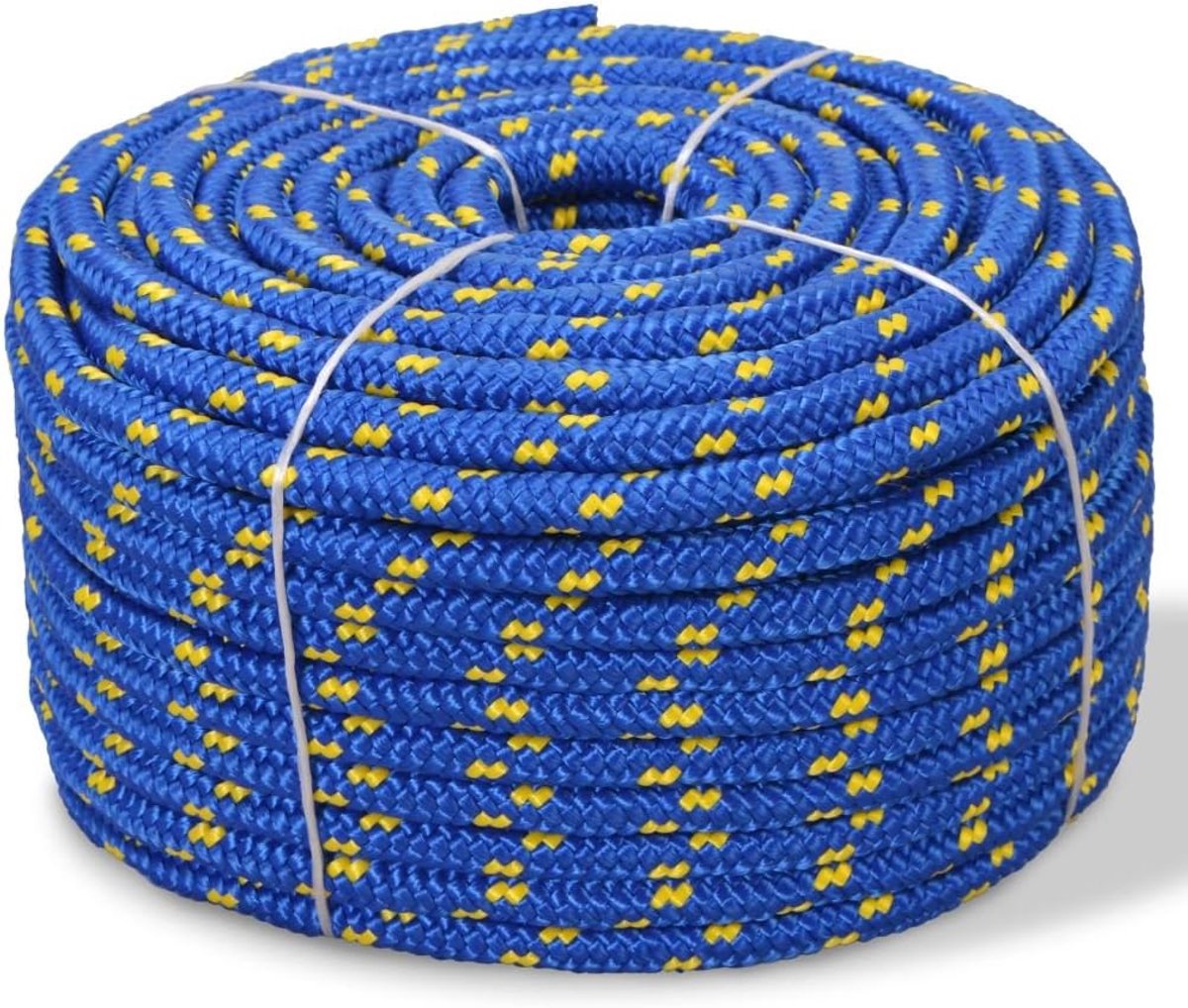Yorten Boottouw, polypropyleen, 12 mm, 50 m, blauw, geschikt voor gebruik op zeilboten, boten of jachten