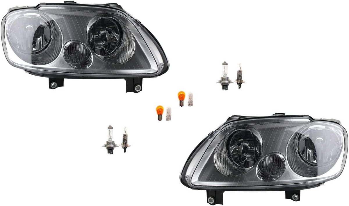 Koplampen Halogeen geschikt voor VW Touran 1T 02/03-10/06 Lampen Set Li Re