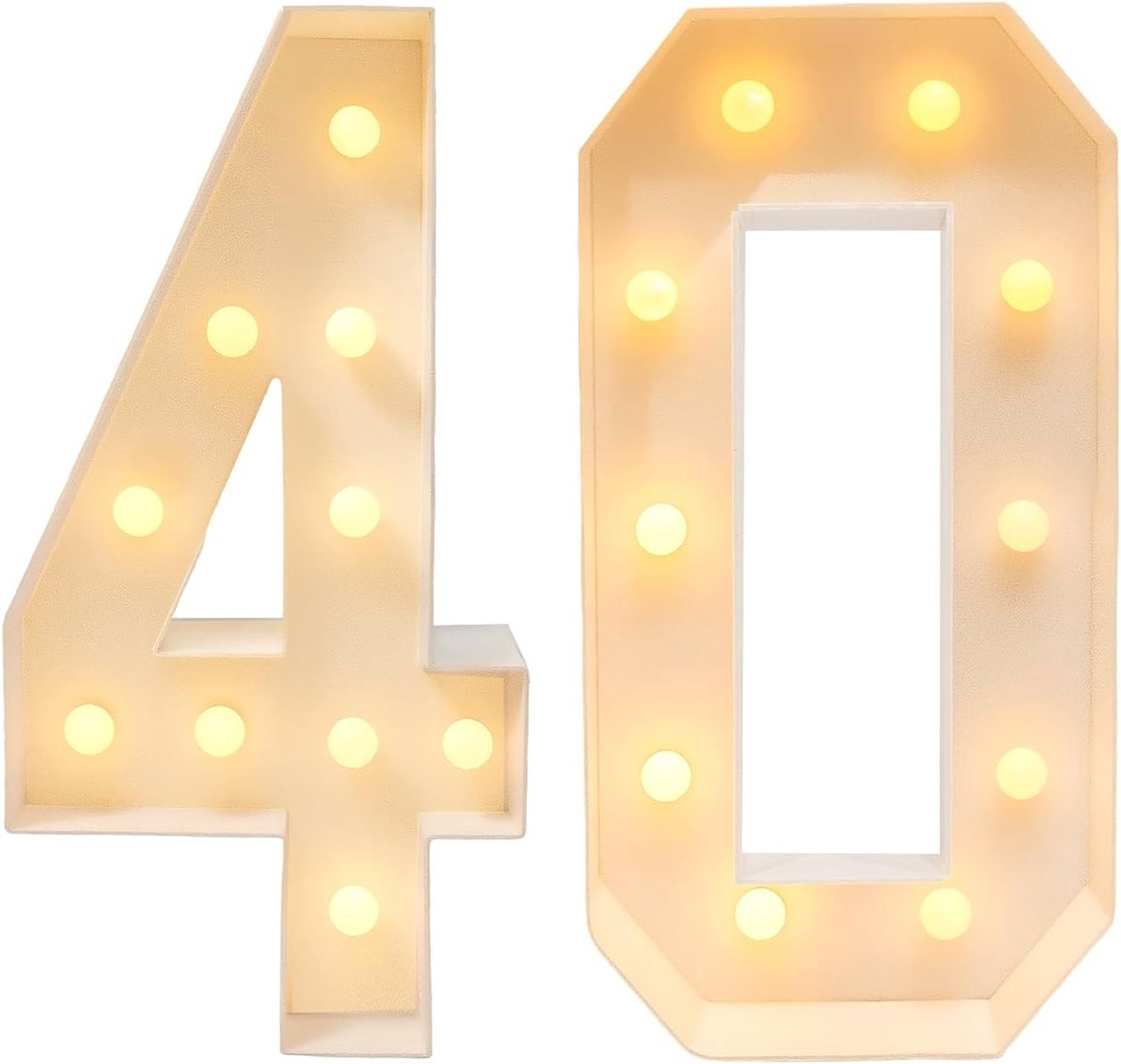 Cijferlamp nummer verlichte cijfers 40-90cm