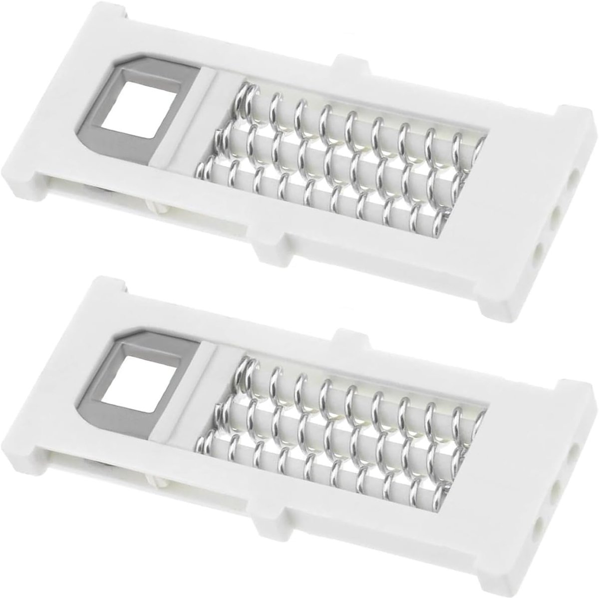 Dailygoods- Deurspring - 2 Stuks - Voor Deurknoppen - Compatibel met Deurgrepen - Roestvrij Staal - Plastic - 6,3 x 2,5 cm - Deurgreep