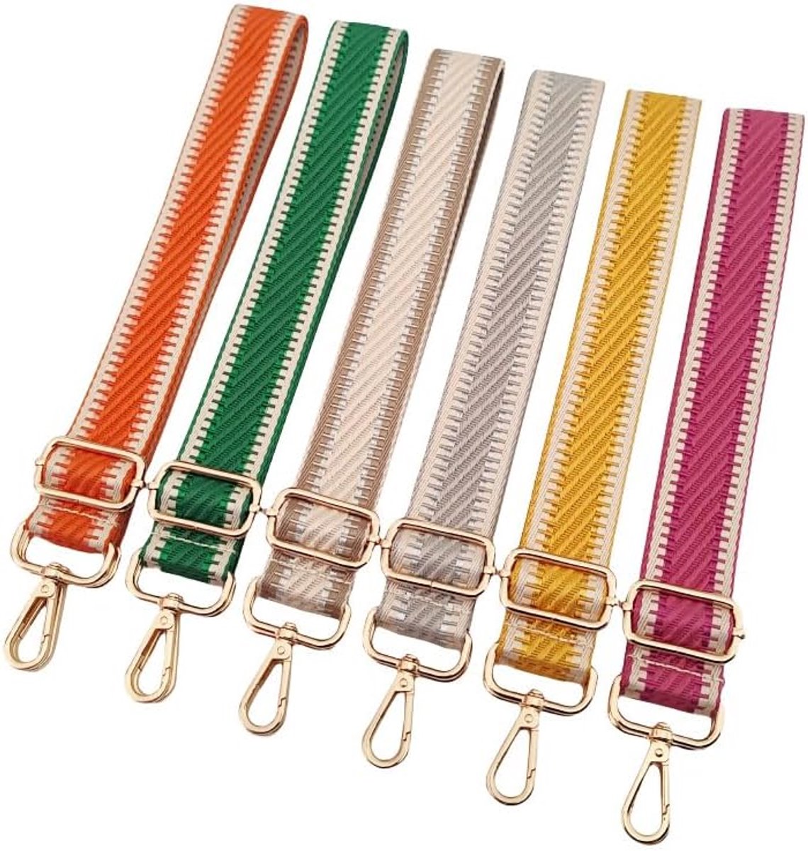72-130 cm, verstelbare schouderriem voor tassen, 3,8 cm breed, schouderriem, tasriem om te wisselen, boho-stijl, vervangende draagriem, crossbody, handtas, blauw, beige