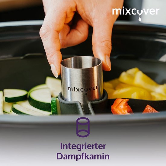 Monsieur Cuisine Siliconen stoompan, scheidingswand - kwart indeling voor Monsieur Cuisine Connect Edition Plus MCC MCEP Quarter — afbeelding 4