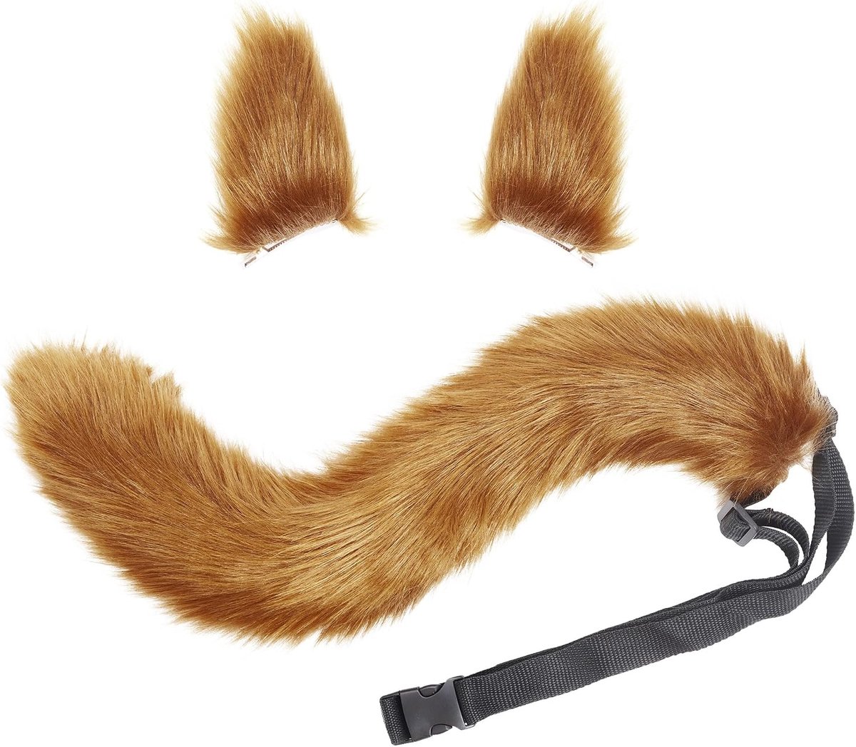 Wolf Cosplay dierenoren staart set wolf oren staart kostuum handgemaakt vos wolf oren Halloween kostuum cosplay hoofd accessoires vossenoren