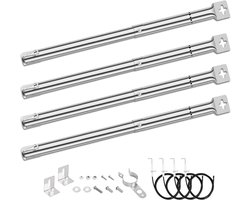 31 tot 45 cm universele verstelbare brander voor Outback, Blooma, Berkley, Jamie Olivier, Uniflame, Napoleon, Charbroil, CosmoGrill, Broil King, Landmann, Master Forge, Perfect Flame, Lowes, 4