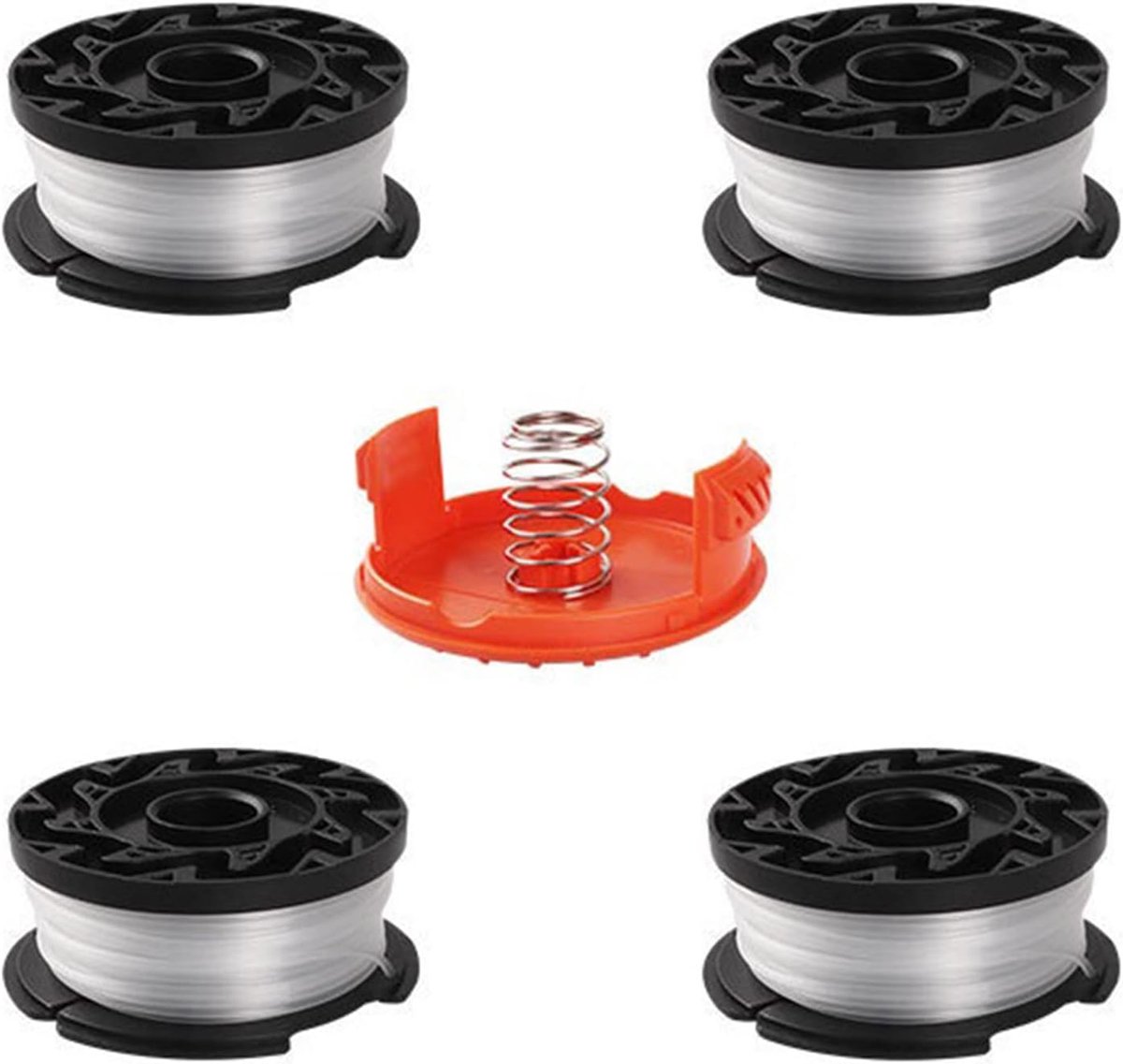5 stuks grastrimmer-spoel, draad voor grastrimmer voor zwart & decker