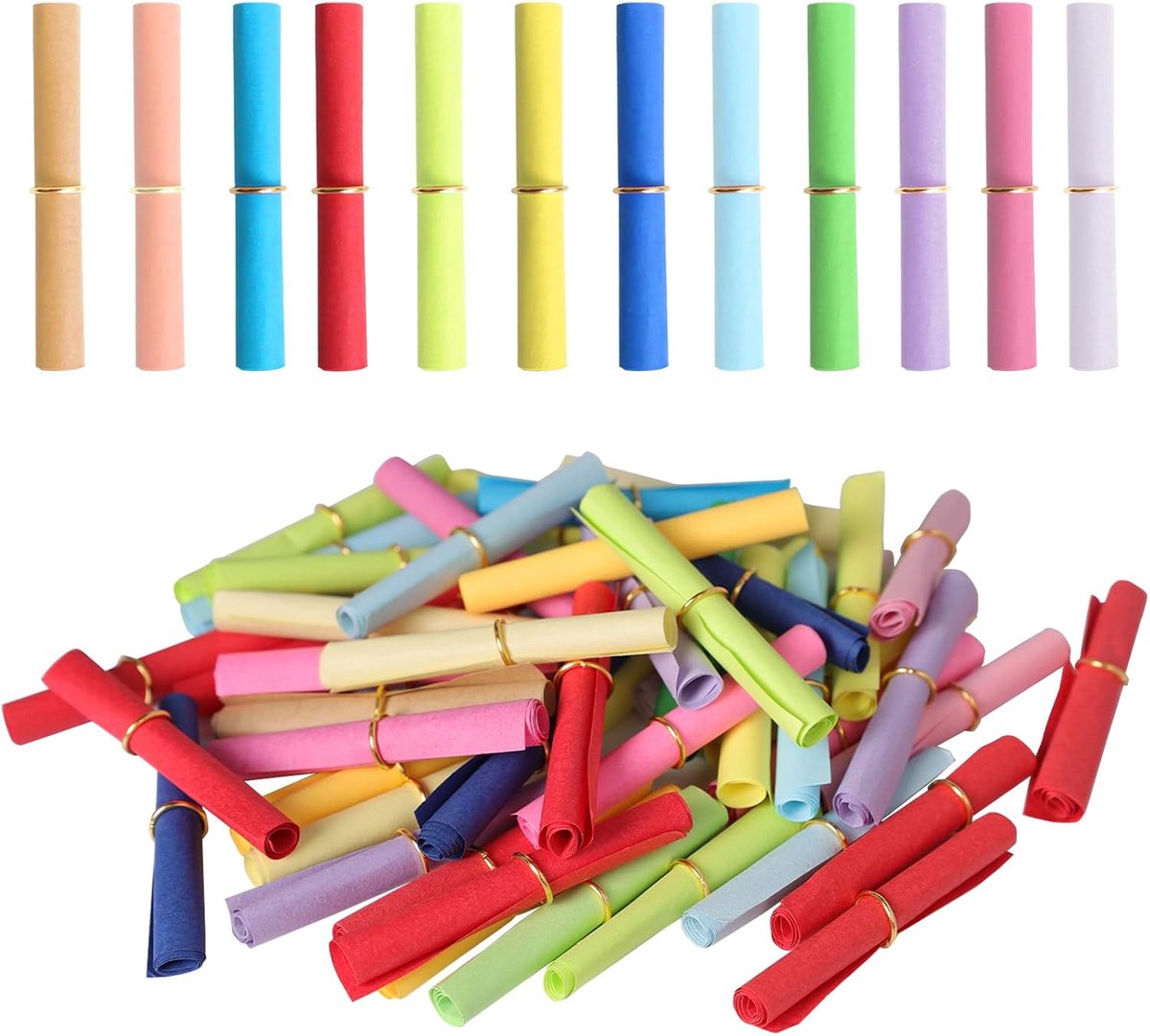 200 stuks losse tombola, los om zelf te beschrijven, kleurrijke kleine briefjes, berichtcapsule, voor clubfeest, feest en vrije tijd, jaarlijkse tombola, wenslijst