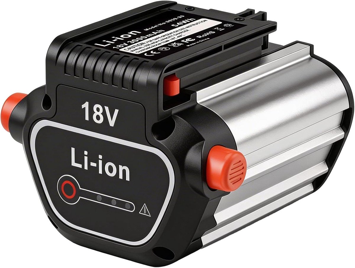 18V 3000mAh Accu voor Gardena BLi-18 9840-20 9839-20, Vervangende Accu voor Gardena 18V Systeem Gazontrimmer 9823-20 9825-20, Heggenschaar 9837-20 8877-20, PowerMax 5039-20 5023-20 Grasmaaier