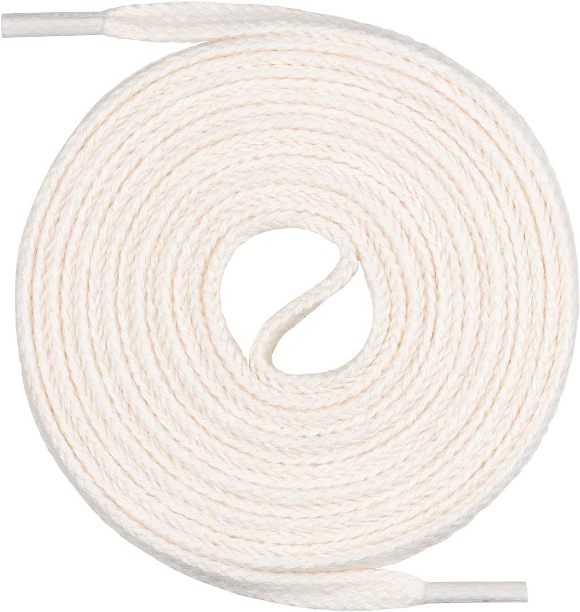 Swiss Platte veters van 100% katoen, voor sneakers, sportschoenen, loopschoenen, trekkingschoenen, schoenveters, zeer scheurvast, 7 mm breed, lengtes 45 cm - 200 cm, Made in Europa