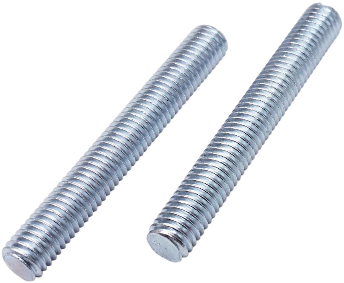 10 stuks verzinkte volledig schroefdraad M8 x 60 mm staven, metrische noppenstang DIN 796-1 standaard, geschroefde stang (10, M8 x 60 mm)