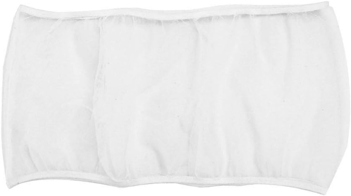 Vogelkooihoes, 140-180 cm, verstelbare vogelkooi, zaadvanger, zachte mesh-rok, vogelzaadvanger, papegaai, vogelkooi, netbeschermer voor ronde vierkante kooi, wit