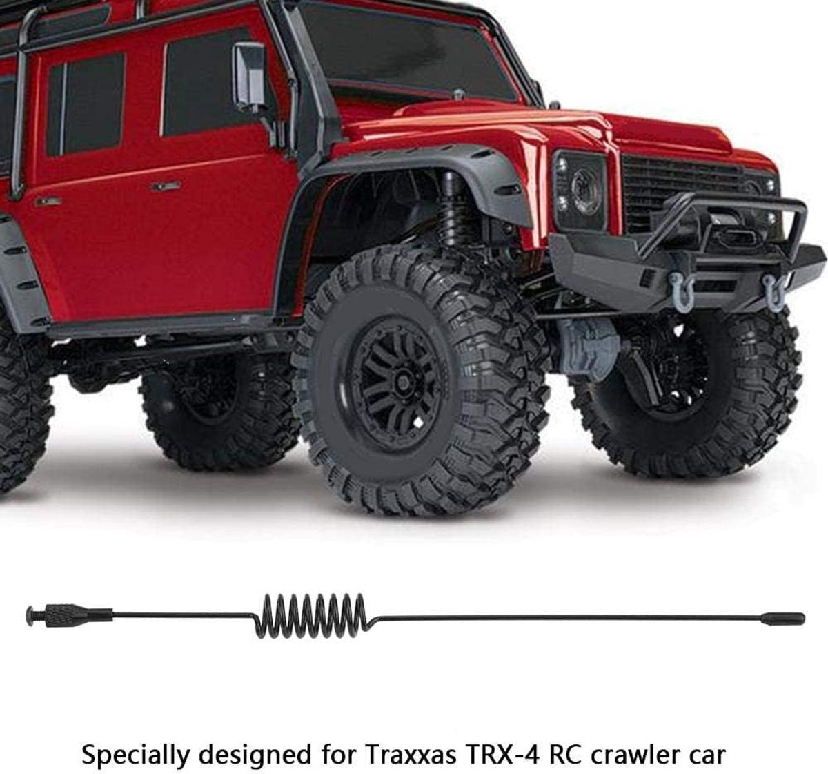 Rc auto Simulatie Antenne, Metalen Afstandsbediening Voertuig Decoratieve Antenne Upgrade Accessoires voor Traxxas Crawler Auto(175mm)