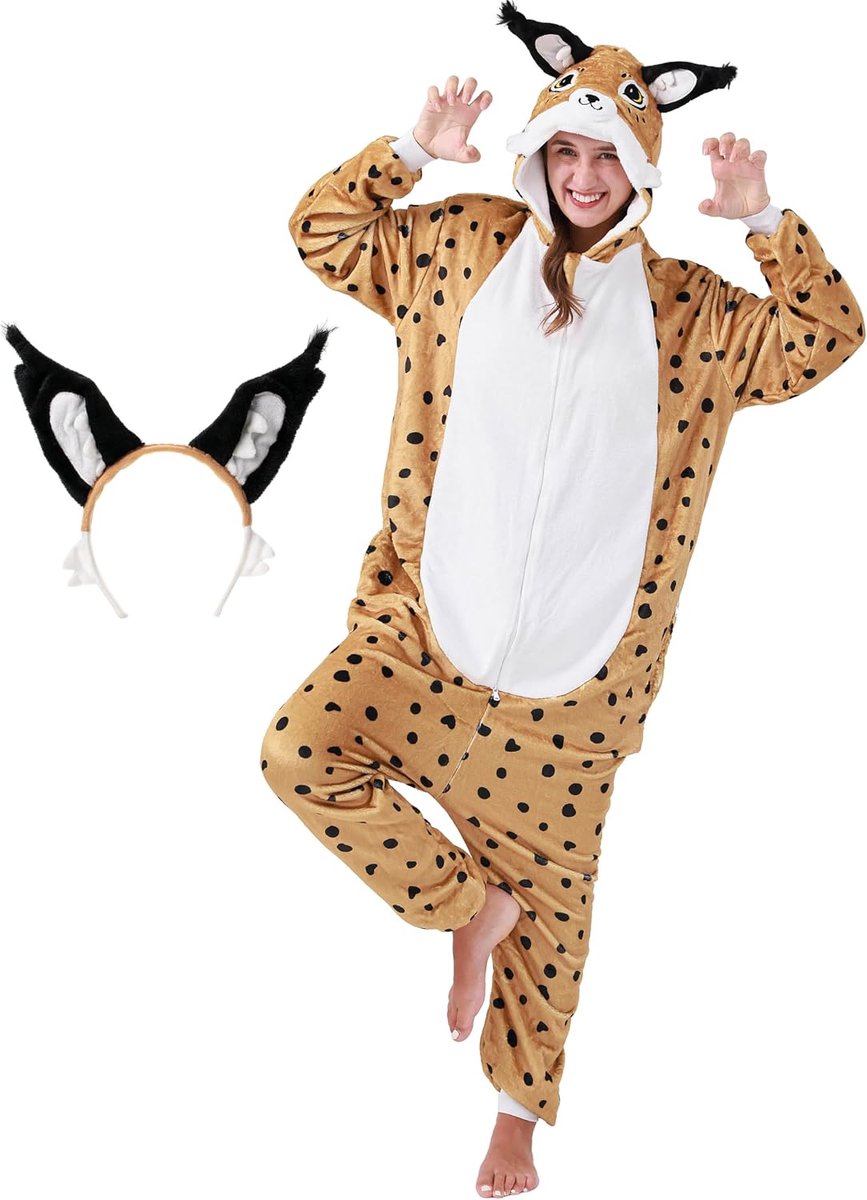 Corimori 1852 (veel dieren) ritssluiting Premium dames en heren onesies/kostuums