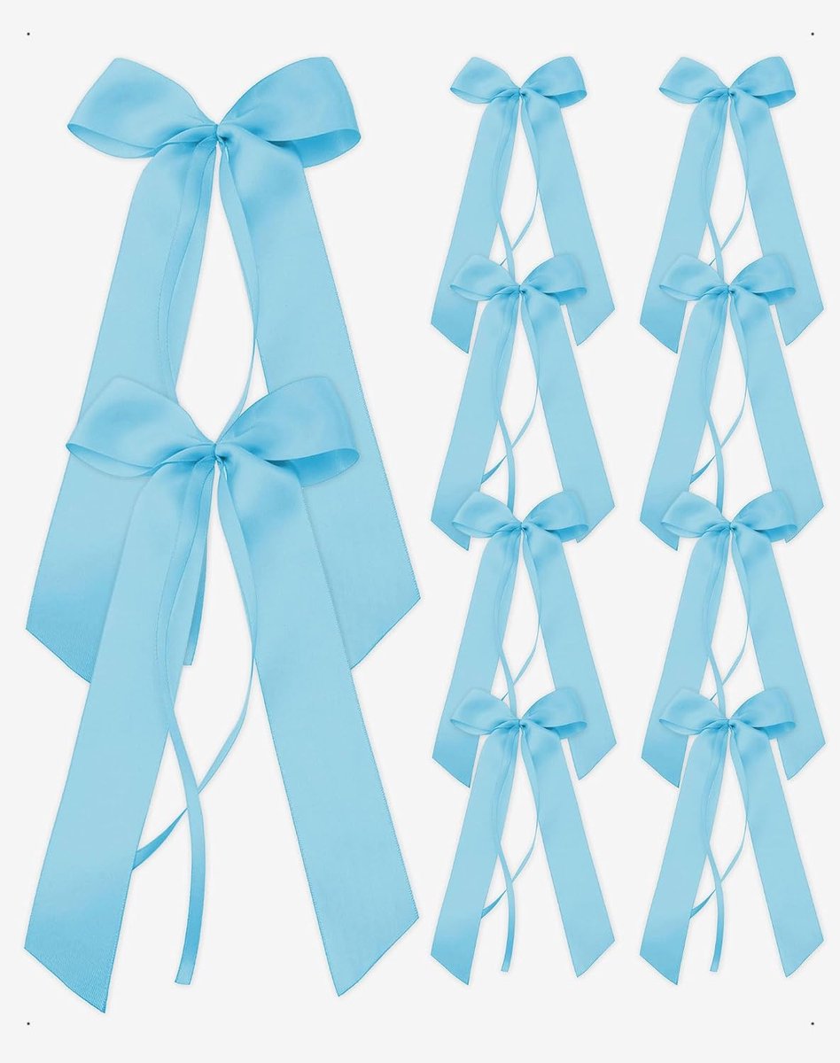 Strikken voor bruiloft, decoratieve strikken voor cadeauverpakkingen, knutselwerk, kerstboomversiering, bruiloftdecoratie, tafeldecoratie, blauw