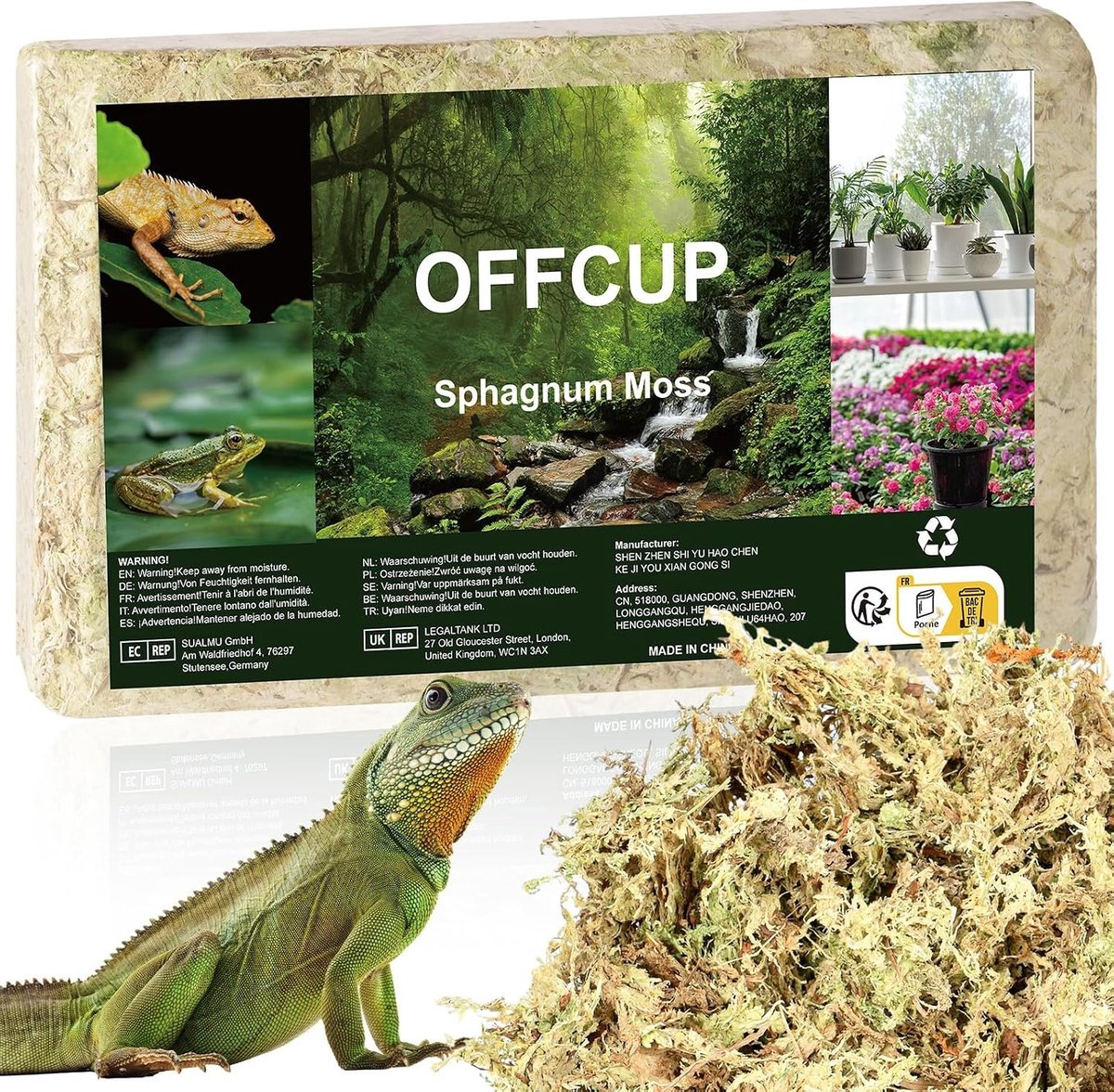 Premium Sphagnum Mos voor Terrarium - Natuurlijke Mos voor Reptielen, Orchideeën en Vleesetende Planten - Ideaal voor Tuin en Bloemen