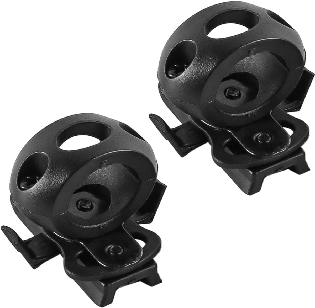 2PCS Helm Zaklamp Houder Fiets Zaklamp Montage Handen Zaklamp Clip Draagbare Helm Licht Houder Multifunctionele Harde Hoed Licht Bevestiging