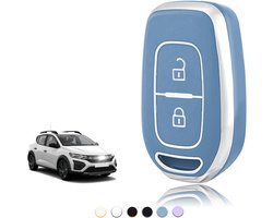 Sleutelhoes TPU, Autosleutelhoes Geschikt voor Renault Twingo Clio Symbol Kwid Dacia Logan Sandero Stepway Duster Dokker Lodgy, Sleutel Cover Bescherming Sleutelbehuizing - Smart Key