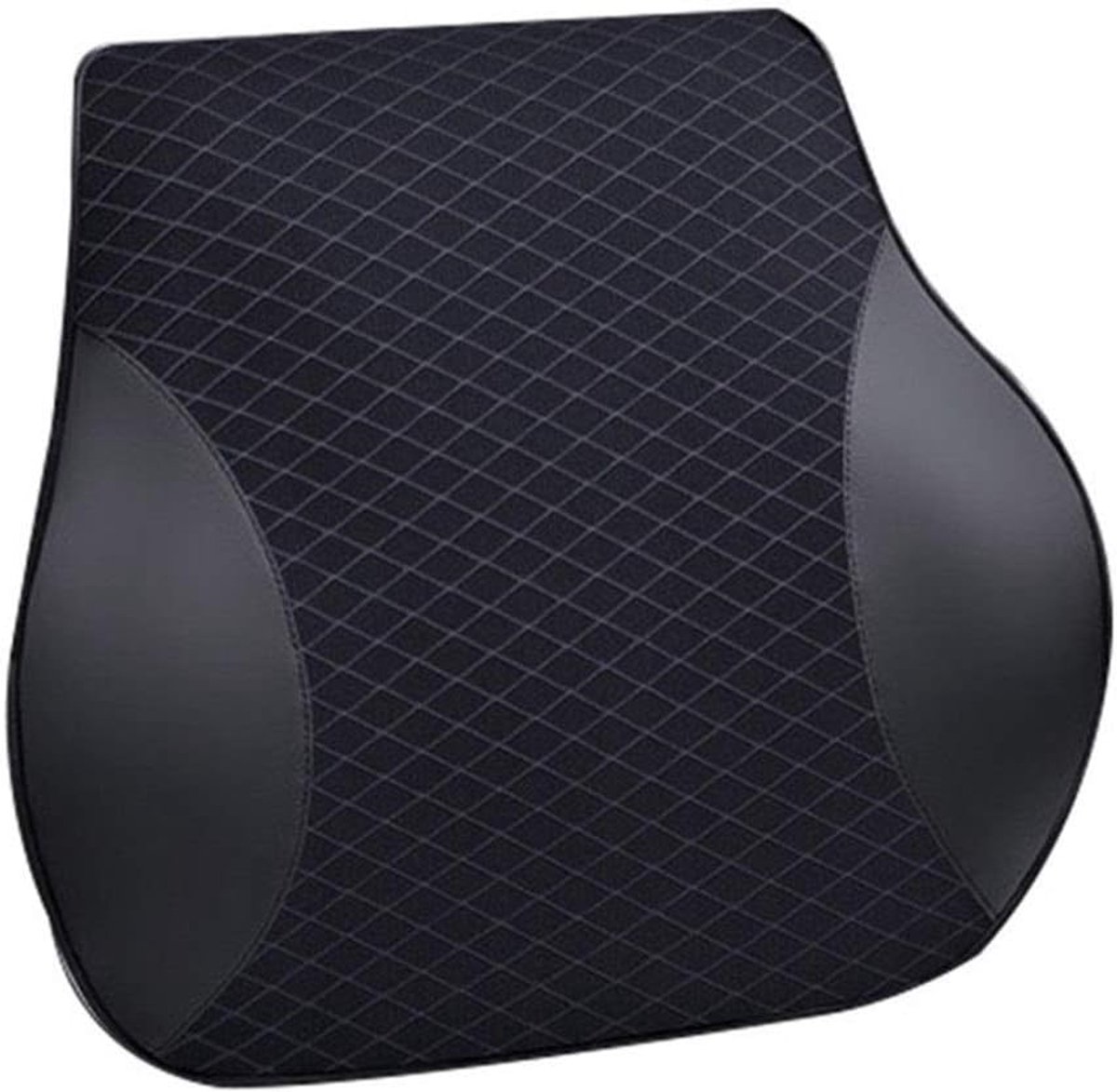 3D Memory Foam Car nekkussen PU lederen auto Pillow Taille Rest Pillow Seat Back Rest Lendenkussen for auto-accessoires (Color Name : 1 lumbar)