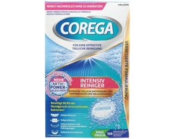 Corega Gebitsreiniger Tabletten Intensiv – 108 – Voor dagelijkse reiniging van kunstgebitten - 108 stuks