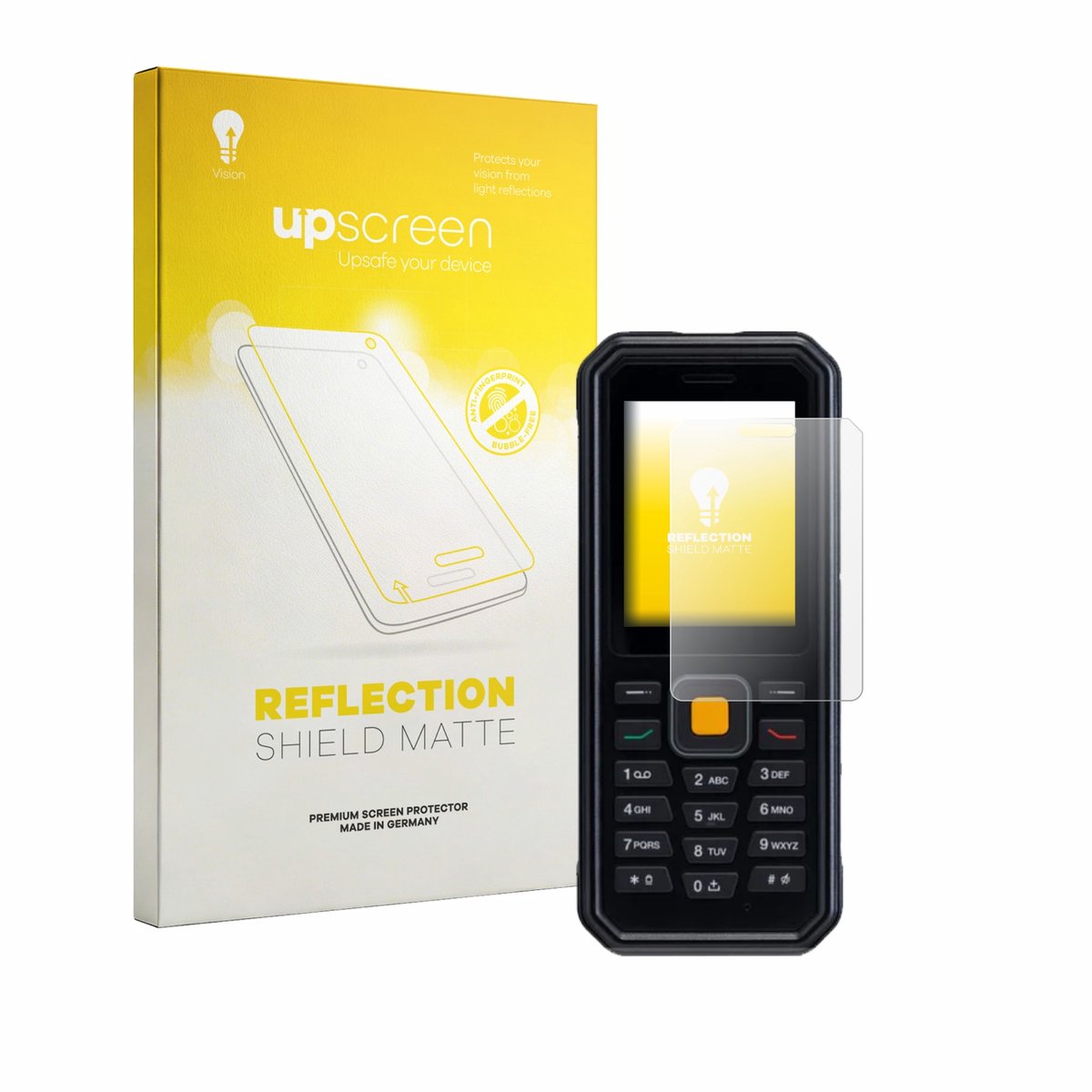 upscreen - Screenprotector voor JCB Tradesman 4 - Folie Beschermfolie anti glare matte
