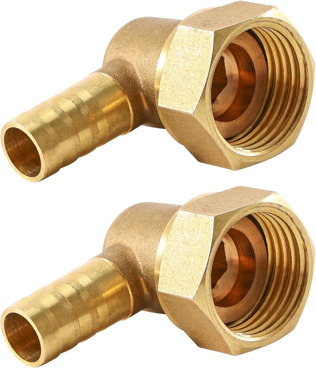 10mm Barb Connector met G1/2 Draaidop voor Slangen en Buizen - Perfect voor Waterleidingen en Tuinprojecten