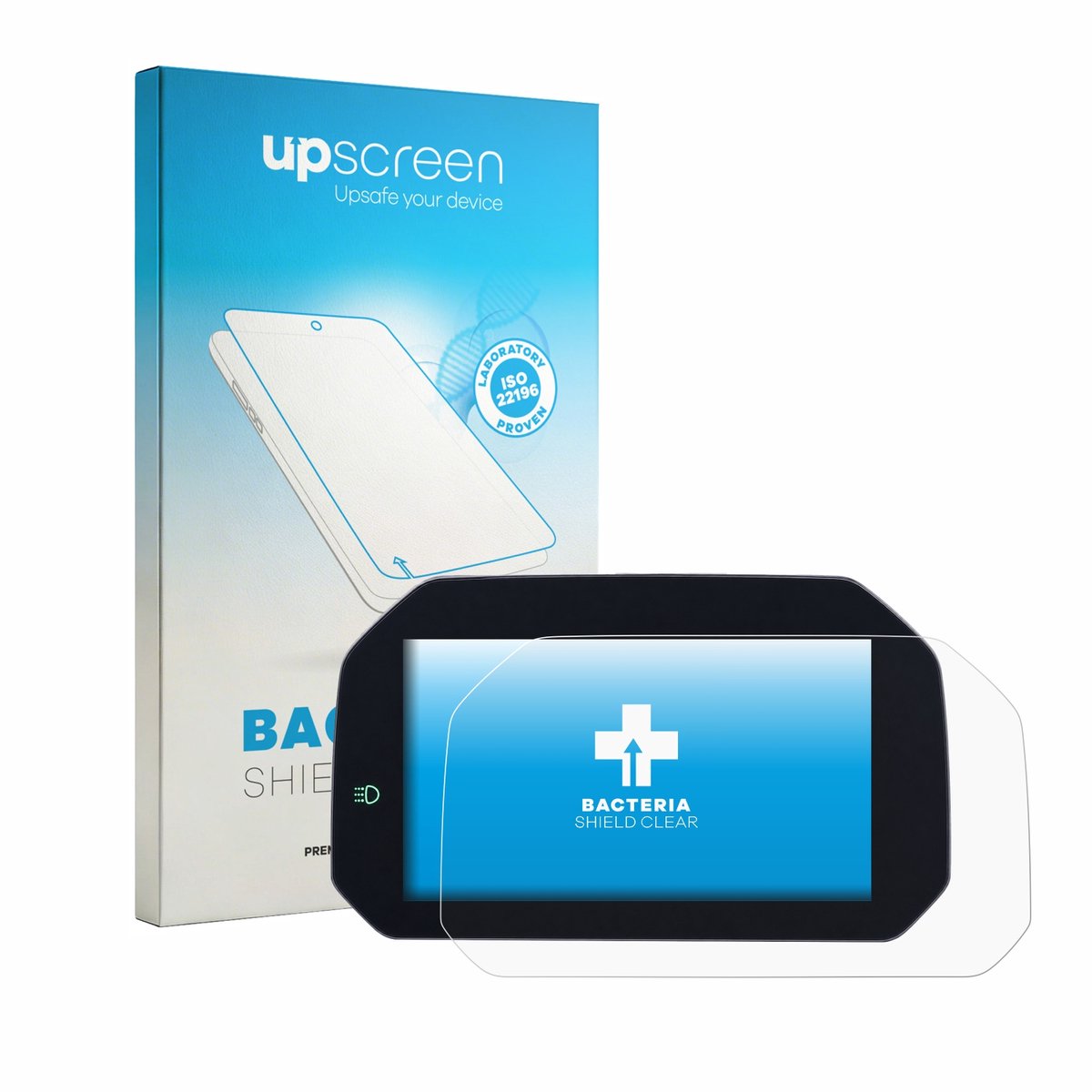 upscreen - Screenprotector voor BMW F 450 GS 2026 TFT-Display 6.5" - Folie Beschermfolie transparant antibacterieel