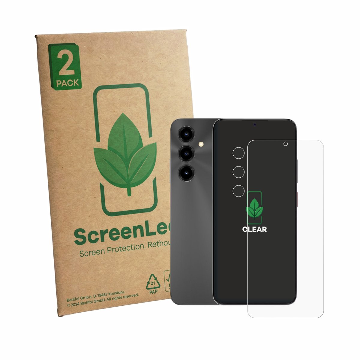 2 Stuks Screenprotector voor ZTE Blade V80 Max (Voor+Camera) - Hoogwaardige Beschermfolie transparant